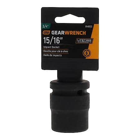 3/4" Drive 6 Point Standard Impact Sae Socket 15/16"