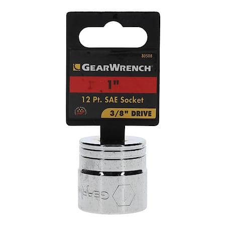 3/8" Drive 12 Point Standard Sae Socket 1"