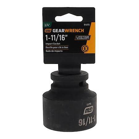 3/4" Drive 6 Point Standard Impact Sae Socket 1-11/16"