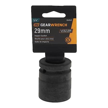 3/4" Drive 6 Point Standard Impact Metric Socket 29mm