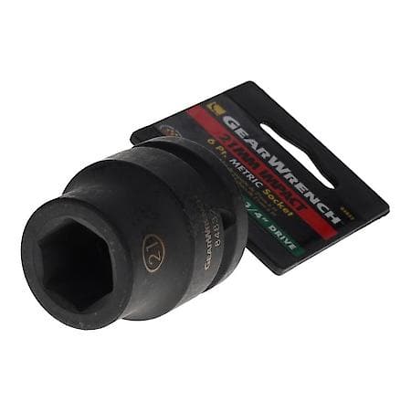 3/4In Drive 6 Point Standard Impact Socket 21mm