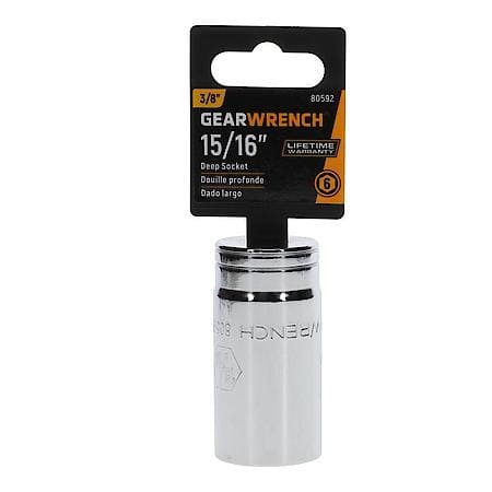 3/8" Drive 6 Point Deep Sae Socket 15/16"