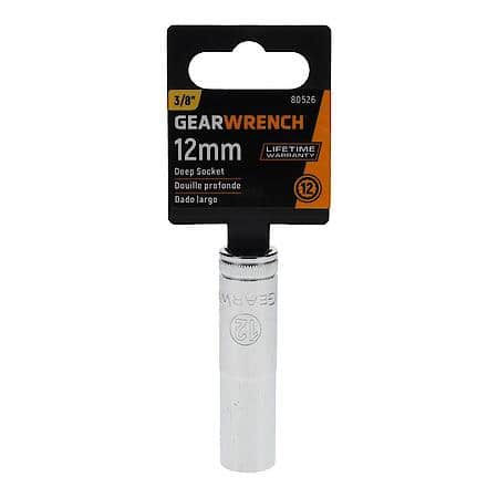 3/8" Drive 12 Point Deep Metric Socket 12mm