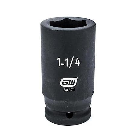 3/4" Drive 6 Point Deep Impact Sae Socket 1-1/8"
