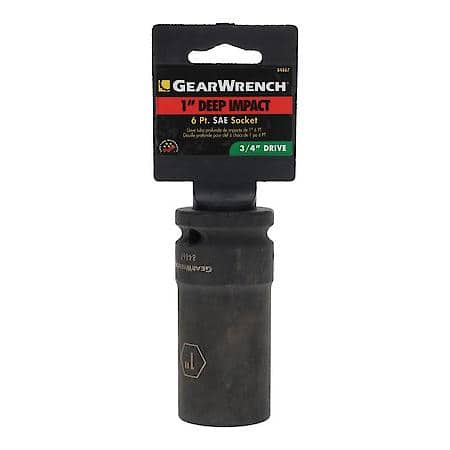 3/4" Drive 6 Point Deep Impact Sae Socket 1"