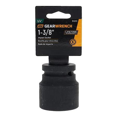 3/4" Drive 6 Point Standard Impact Sae Socket 1-3/8"