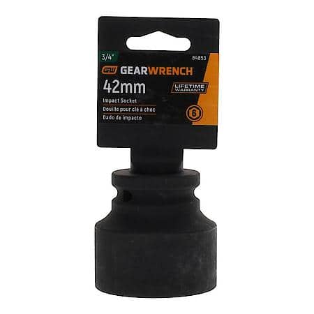 3/4" Drive 6 Point Standard Impact Metric Socket 42mm