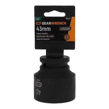3/4" Drive 6 Point Standard Impact Metric Socket 43mm