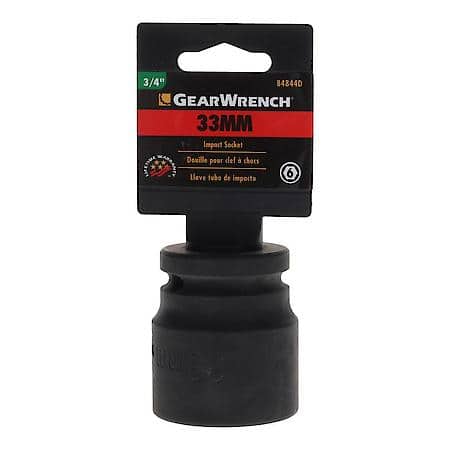 3/4In Drive 6 Point Standard Impact Socket 33mm