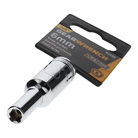 3/8" Drive 6 Point Deep Metric Socket 6mm