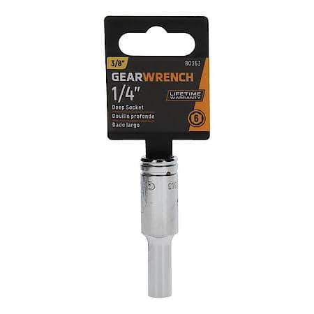 3/8" Drive 6 Point Deep Sae Socket 1/4"