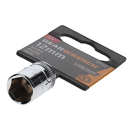 1/4" Drive 6 Point Standard Metric Socket 12mm