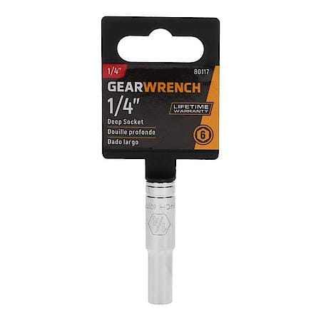 1/4" Drive 6 Point Deep Sae Socket 1/4"