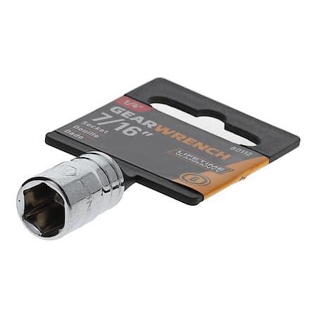1/4" Drive 6 Point Standard Sae Socket 7/16"