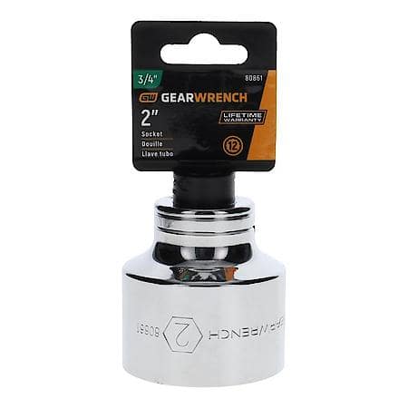 3/4" Drive 12 Point Standard Sae Socket 2"