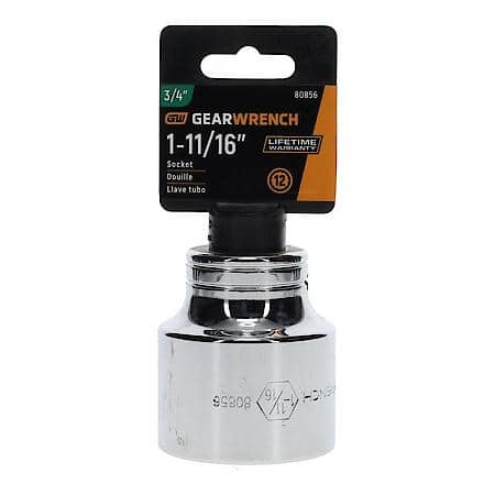 3/4" Drive 12 Point Standard Sae Socket 1-11/16"