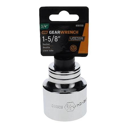 3/4" Drive 12 Point Standard Sae Socket 1-5/8"