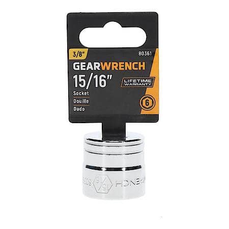 3/8" Drive 6 Point Standard Sae Socket 15/16"