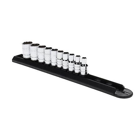10 Piece 1/4" Drive 12 Point Standard Sae Socket Set