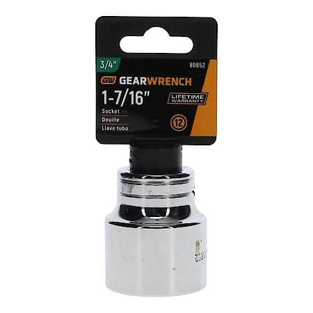 3/4" Drive 12 Point Standard Sae Socket 1-7/16"