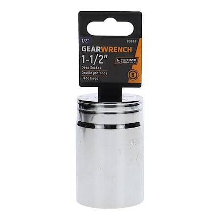 1/2" Drive 6 Point Deep Sae Socket 1-1/2"