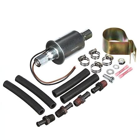 Electric Fuel Pump: Bracket, Nut/Bolt, Rubber Hoses, Splices, Terminal Hardware