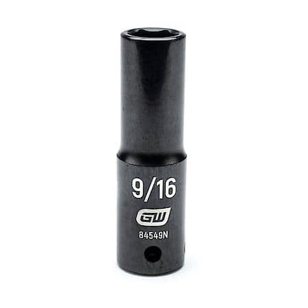 1/2" Drive 6 Point Deep Impact Sae Socket 9/16"