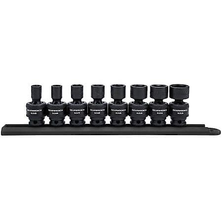 8 Piece 3/8" Drive 6 Point Standard Universal Impact Sae