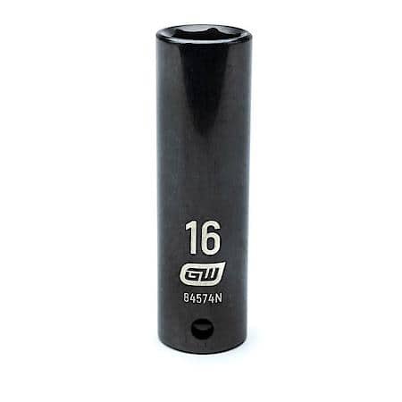 1/2" Drive 6 Point Deep Impact Metric Socket 16mm