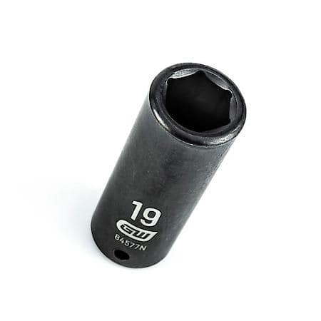 1/2" Drive 6 Point Deep Impact Metric Socket 19mm