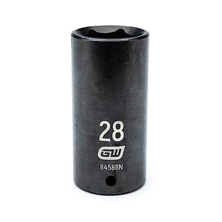 1/2" Drive 6 Point Deep Impact Metric Socket 28mm