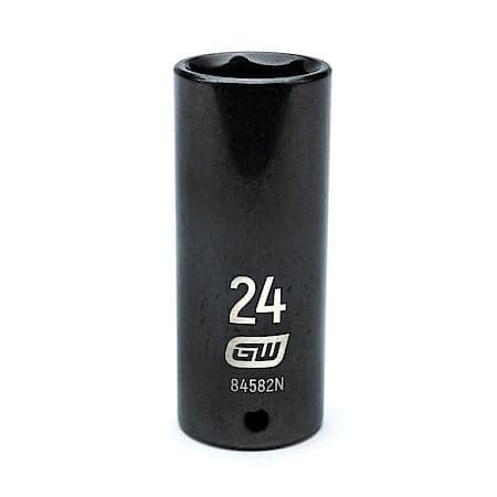 1/2" Drive 6 Point Deep Impact Metric Socket 24mm