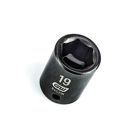 1/2" Drive 6 Point Standard Impact Metric Socket 19mm