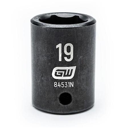 1/2" Drive 6 Point Standard Impact Metric Socket 19mm