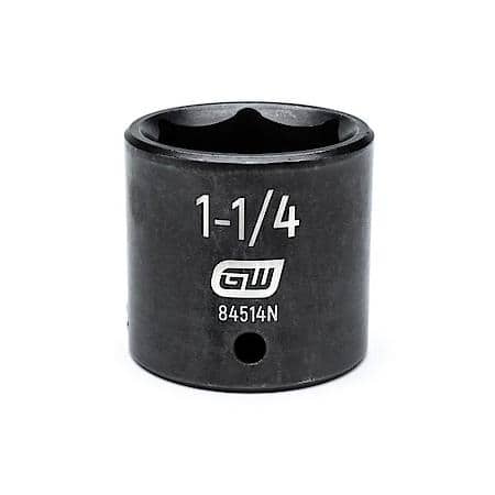 1/2" Drive 6 Point Standard Impact Sae Socket 1-1/4"