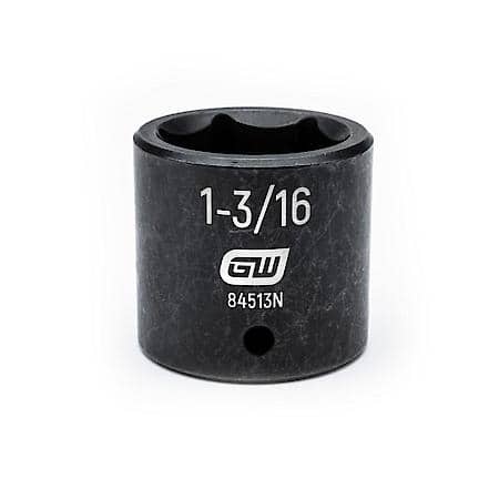 1/2" Drive 6 Point Standard Impact Sae Socket 1-3/16"