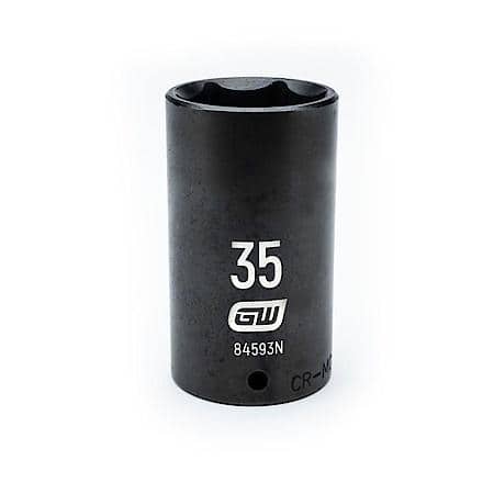 1/2" Drive 6 Point Deep Impact Metric Socket 35mm