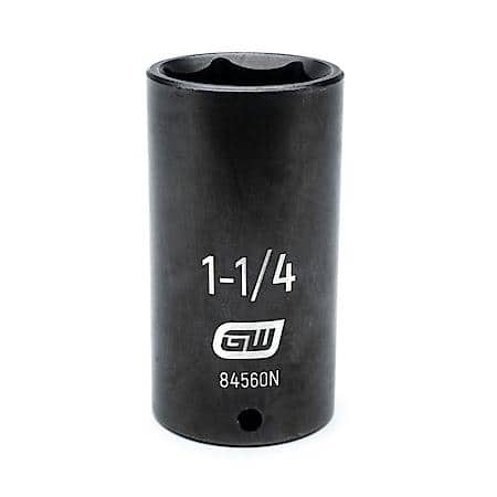 1/2" Drive 6 Point Deep Impact Sae Socket 1-1/4"