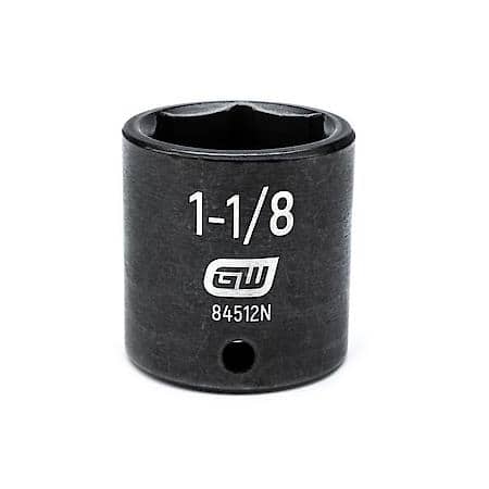 1/2" Drive 6 Point Standard Impact Sae Socket 1-1/8"