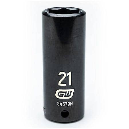 1/2" Drive 6 Point Deep Impact Metric Socket 21mm