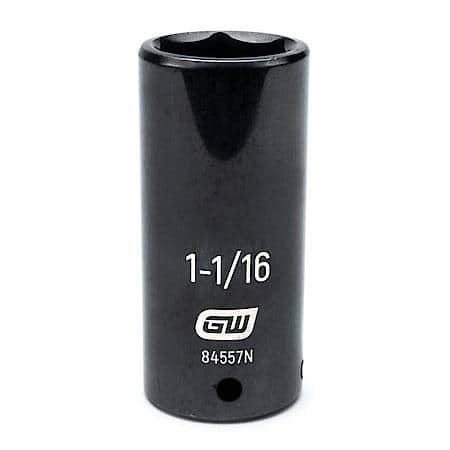 1/2" Drive 6 Point Deep Impact Sae Socket 1-1/16"