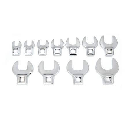 11 Piece 3/8" Drive Crowfoot Sae Wrench Set