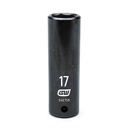 1/2" Drive 6 Point Deep Impact Metric Socket 17mm