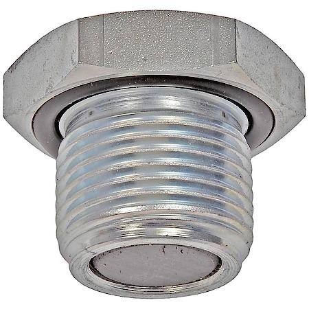 Magnetic Engine Oil Drain Plug: 1-1/8 x 12 Thread, 1.5 " Head, 1 Pack