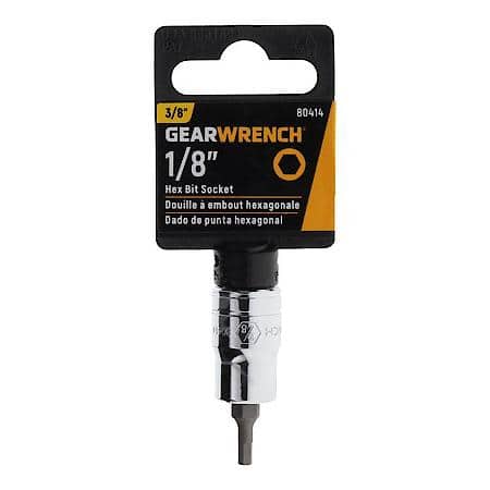 3/8" Drive Hex Bit Sae Socket 1/8"