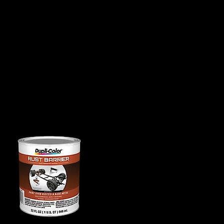 Dupli-Color, Rust Barrier Rust Preventative Coating, Flat, Black, 1-qt