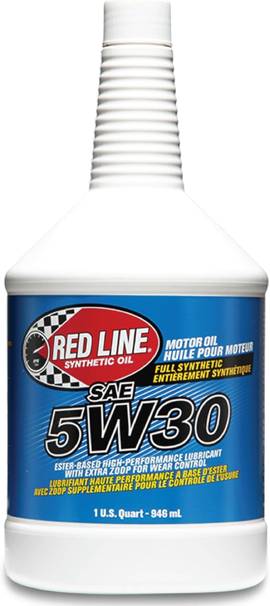 Red Line 15304 SAE 5W30 Fully Synthetic Motor Oil - 1 Quart (6 Pack)