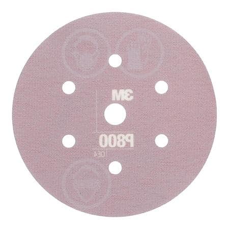 3M Flexible Abrasive Hookit Disc Dust Free, 34406, P800, 6 in 7H (Sold by each)