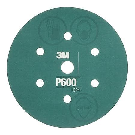 3M Flexible Abrasive Hookit Disc Dust Free, 34405, P600, 6 in 7H (Sold by each)
