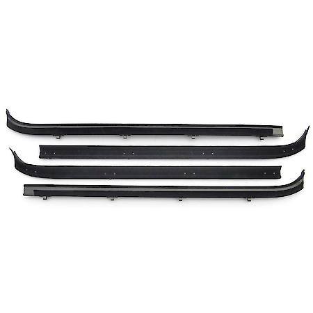 Ford Bronco Beltline Kit Front Door, 1973-1979 4 Pc, Black